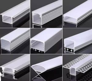 განათების პროფილები, ალუმინის