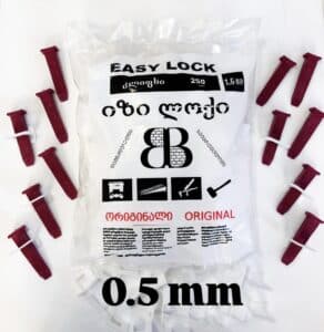 მეტლახის დამჭიმი კლიფსი Easy-Lock/იზი-ლოქი – 0.5 მმ