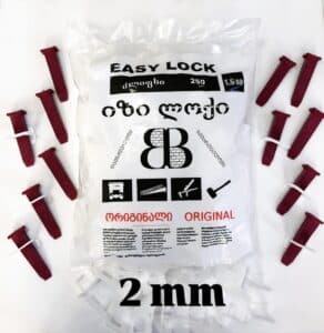 მეტლახის დამჭიმი კლიფსი Easy-Lock/იზი-ლოქი – 2 მმ